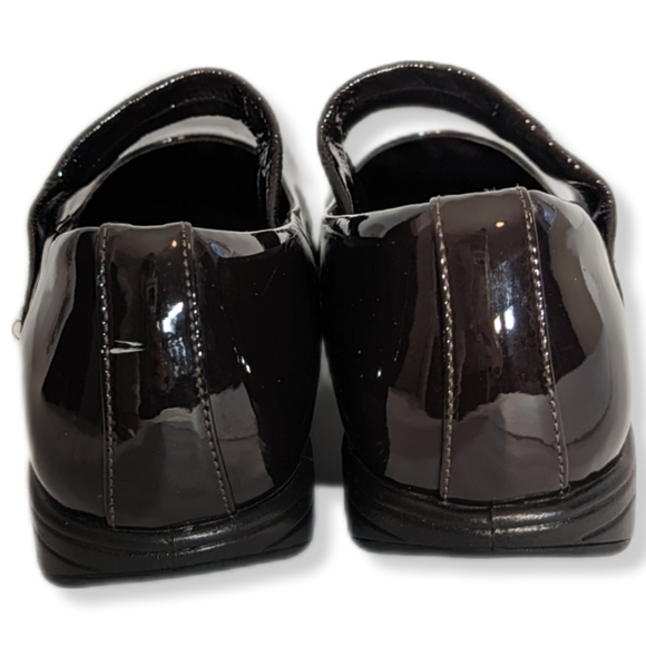 RYN Womens Burgundy Wine Patent Leather Mary Jane Rocking Shoes, Size 7.5 - Picture 4 of 12